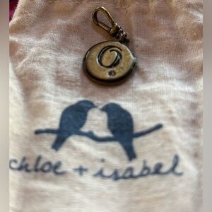 Chloe + Isabel Trésors Heirloom Initial Round Charm ‘O’ Antique Brass Plated